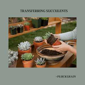 Transferring succulents